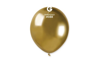 Balões Latex Gemar Shiny Gold 5'' c/10