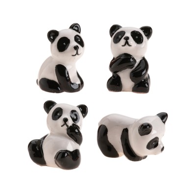 Figura Urso Panda Cerâmica 3.5 cm