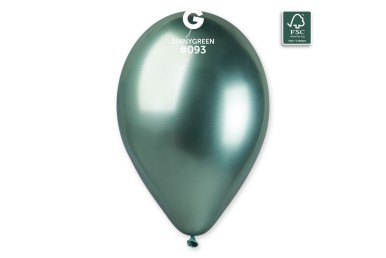 Balões Latex Gemar Verde Shiny 13'' c/10