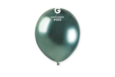 Balões Latex Gemar Verde Shiny 5” c/100