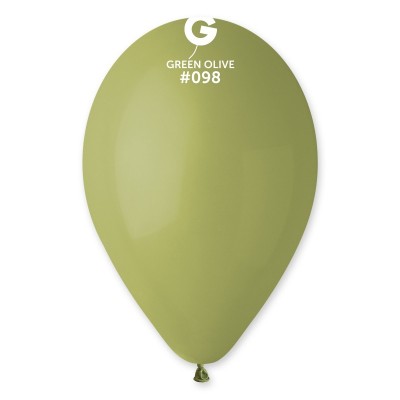 Balões Latex Gemar Green Olive 12'' c/10