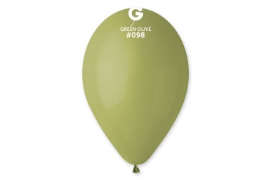 Balões Latex Gemar Green Olive 12'' c/100