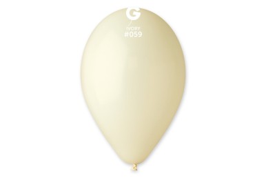 Balões Latex Gemar Ivory 12” c/10