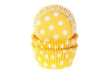 Formas Cupcakes com Pintas Amarela