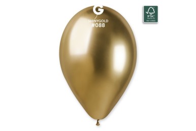 Balões Latex Gemar Shiny Gold 13” c/50