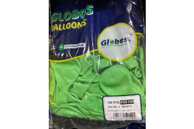 Balões Latex Globest Cores Verde Menta 30cm c/100