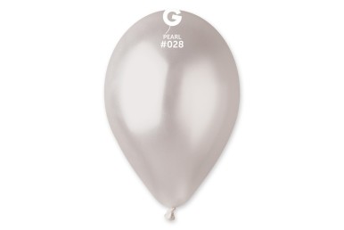 Balões Latex Branco Metal 12” Gemar c/100