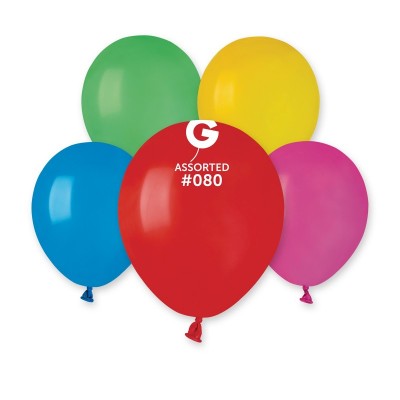 Balões Latex Gemar Cores Sortidas 5” c/100