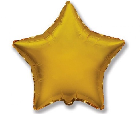 Balão Foil Estrela Dourada Jumbo 76cm