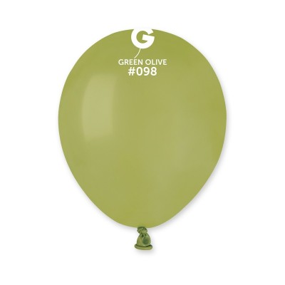 Balões Latex Gemar Green Olive 5'' c/10