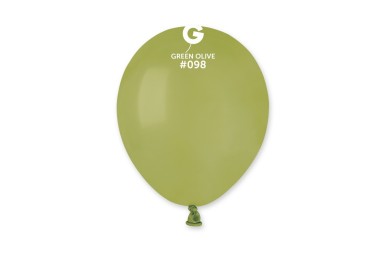 Balões Latex Gemar Green Olive 5'' c/10