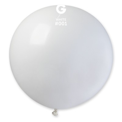 Balão Latex Gemar Branco 31''