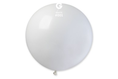 Balão Latex Gemar Branco 31''