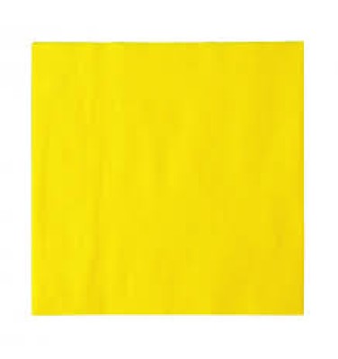 Guardanapos Lisos Cor Amarelo 33x33cm c/16