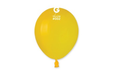 Balões Latex Gemar Amarelo 5” c/100