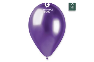 Balões Latex Gemar Shiny Lilás 13” c/10