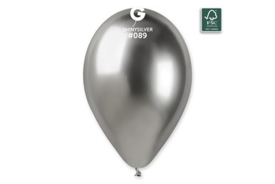 Balões Latex Gemar Prata Shiny 13” c/50