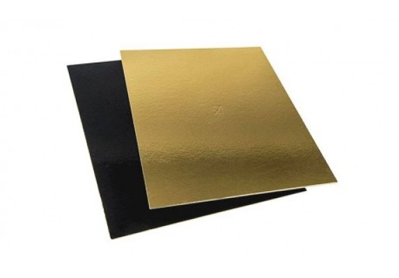 Base Bolo Dourado / Preto 15x34 cm