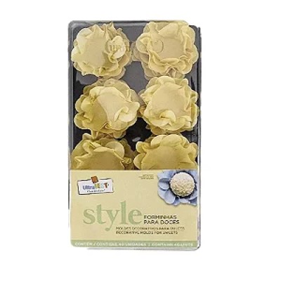 Forminhas Para Doces Style Amarelo Vanilla c/40