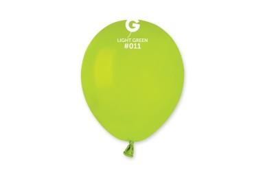 Balões Latex Gemar Verde Claro 5” c/10