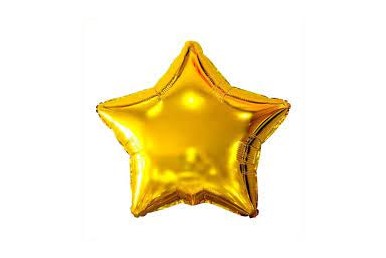 Balão Foil Estrela 18” Dourada