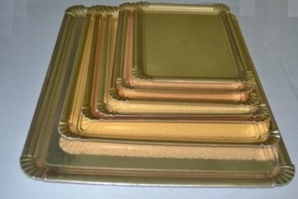 Travessa para bolos Ouro Nº 6L - 30x42 Cm