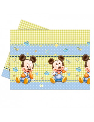 Toalha Mesa Baby Mickey 120x180cm