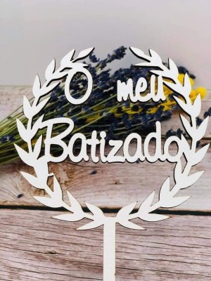 Topos De Bolo Madeira - O Meu Batizado