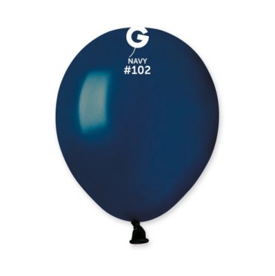 Balões Latex Gemar Azul Marinho 5'' c/100