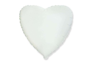 Balão Foil Coração 18” Branco