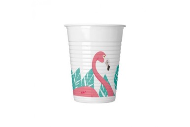 Copos Flamingo 200ml c/8