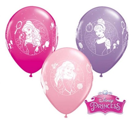 Balões Latex Princesas Disney 12" c/6