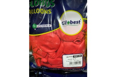 Balões Latex Globest Cores Vermelho 30cm c/100