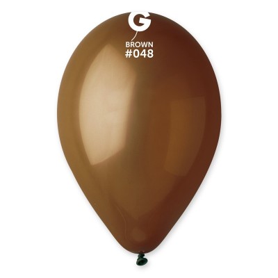 Balões Latex Gemar Castanho 12'' c/10