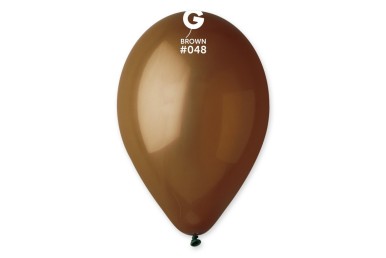 Balões Latex Gemar Castanho 12'' c/10