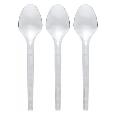 Colhere sobremesa ou gelado em plastico 10,7 cm c-50