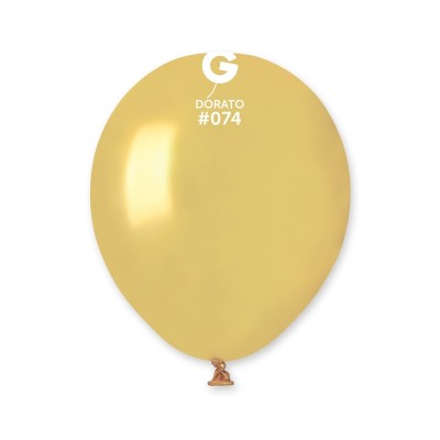 Balões Latex Gemar Dorato 5” c/10