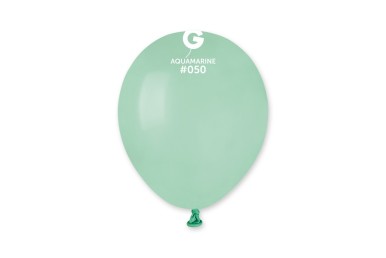 Balões Latex Gemar Aquamarine 5” c/100