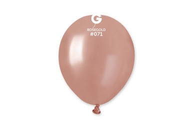 Balões Latex Gemar Rosa Gold 5” c/100