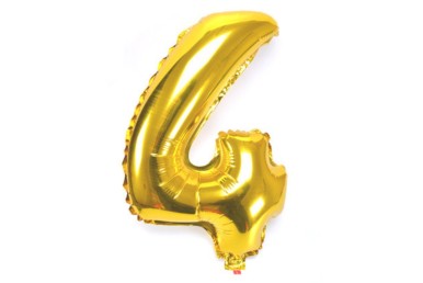 Balão Foil Globest Ouro Número 4