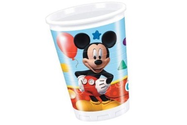 Copos Plástico 200ml Mickey Playful c/8