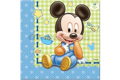 Guardanapos Baby Mickey 33x33cm c/20