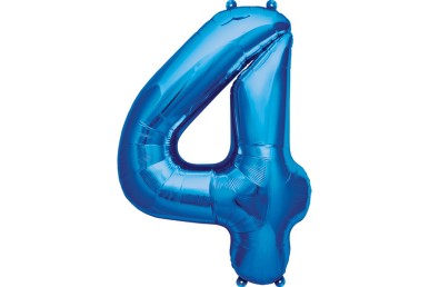 Balão Foil Globest Azul Número 4