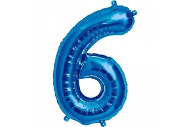 Balão Foil Globest Azul Número 6