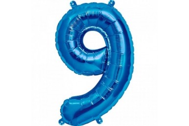 Balão Foil Globest Azul Número 9