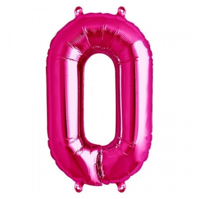 Balão Foil Globest Rosa Número 0
