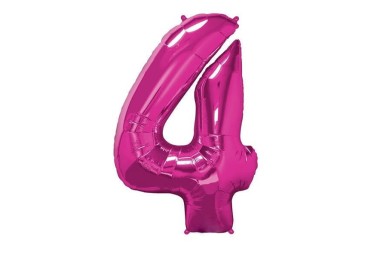 Balão Foil Globest Rosa Número 4