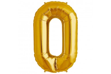 Balão Foil Globest Ouro Número 0