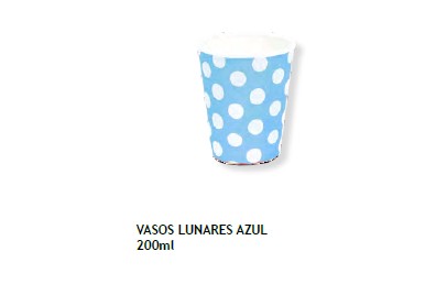 Copos para festas Lunares Azul C/8