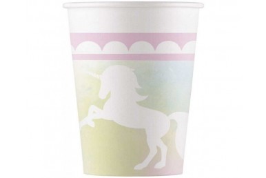 Copos Unicornio 200 ml c/8